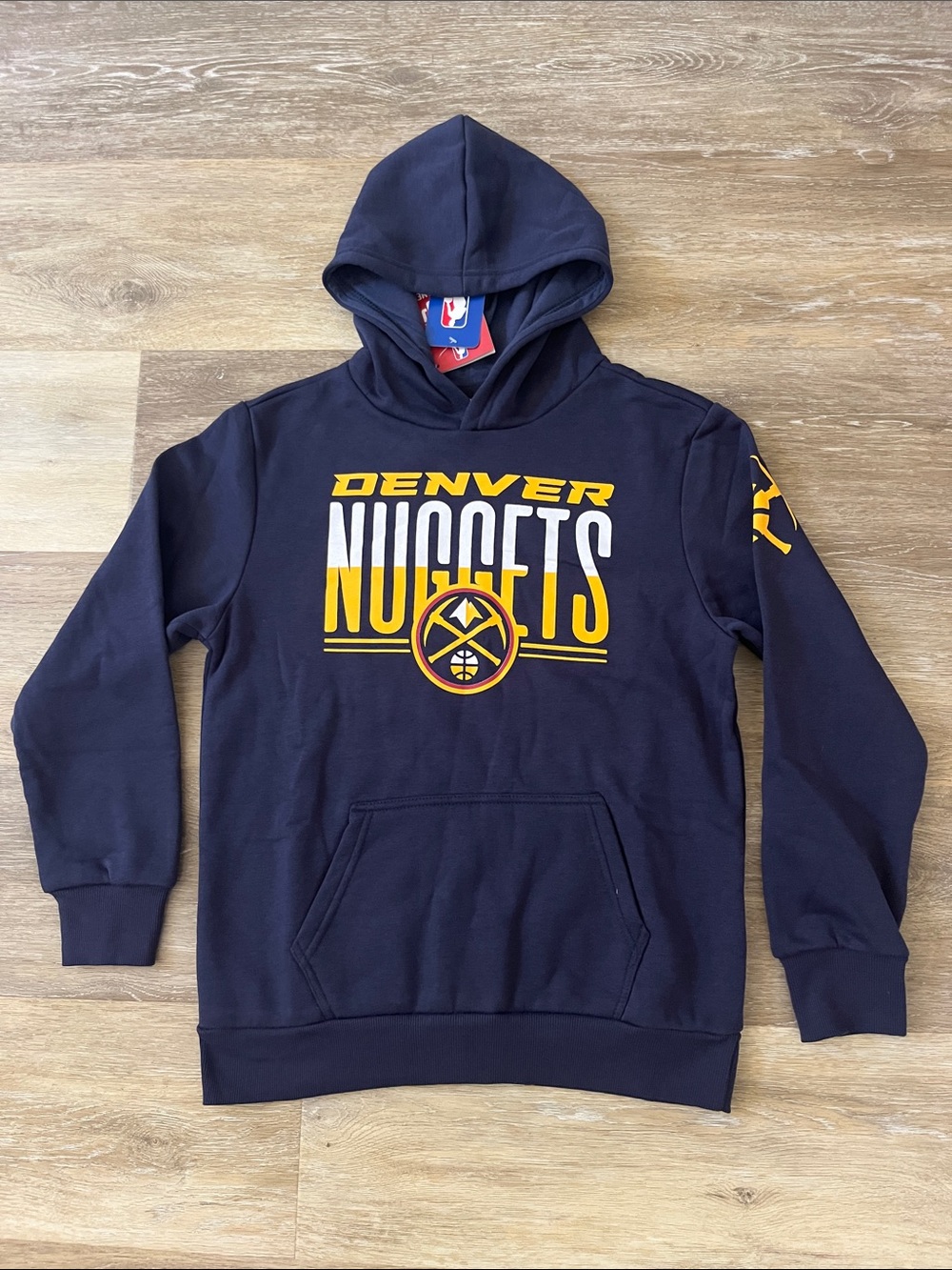 NWT Ultra Game Boys NBA Denver Nuggets Hoodie Blue Size 10/12 (L)